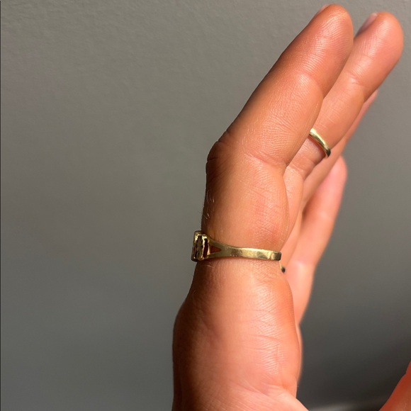 Vintage ✨Marquise Diamond Cut Ring 14k Yellow Gold - Picture 8 of 10